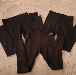 3 Pair Black Justice Leggings